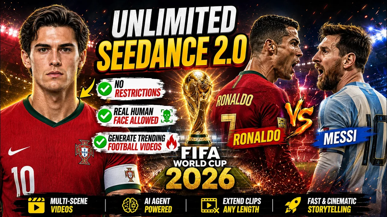 Free & Unlimited Seedance 2.0 Create FIFA World Cup 2026 AI Videos